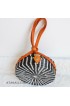 coloring rattan circle sling leather bags zebra motive